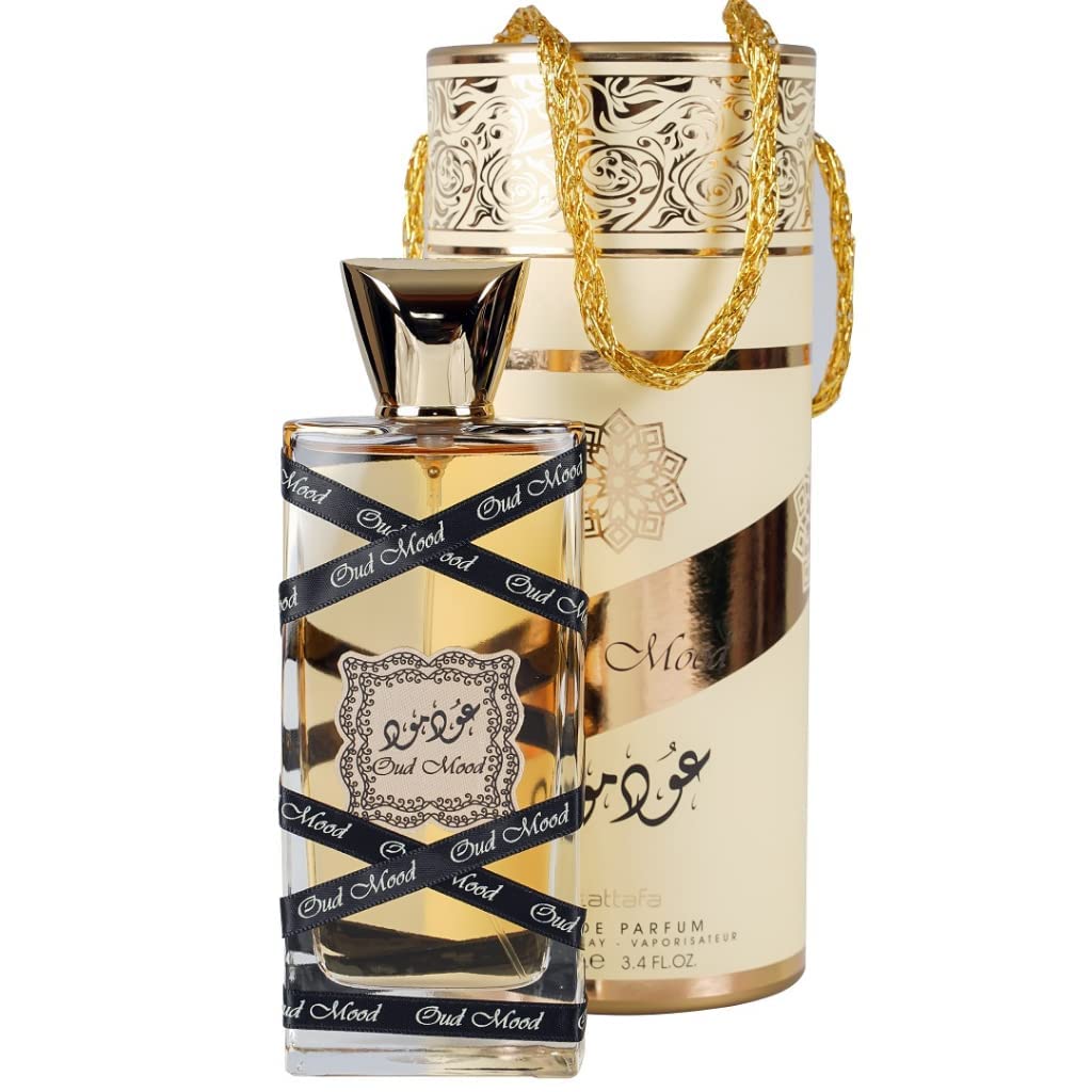 Lattafa Perfumes Oud Mood for Unisex Eau de Parfum Spray, 3.4 Ounce