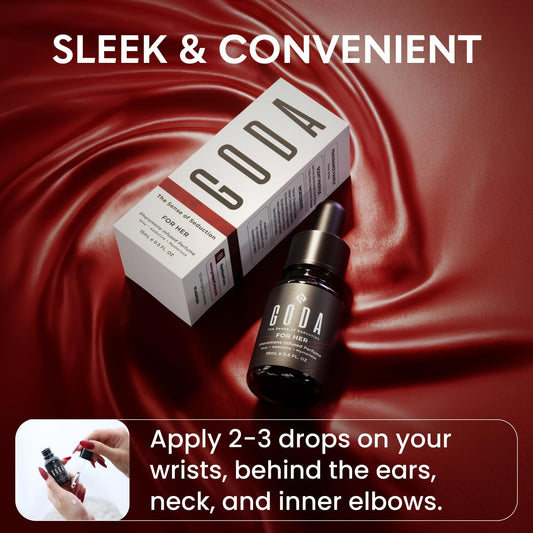 GODA Pheromones Perfume for Women – The Original – Long-Lasting Women's Fragrances with Jasmine and Rose, Vegan & Cruelty-Free – 15ml/0.50 fl. oz