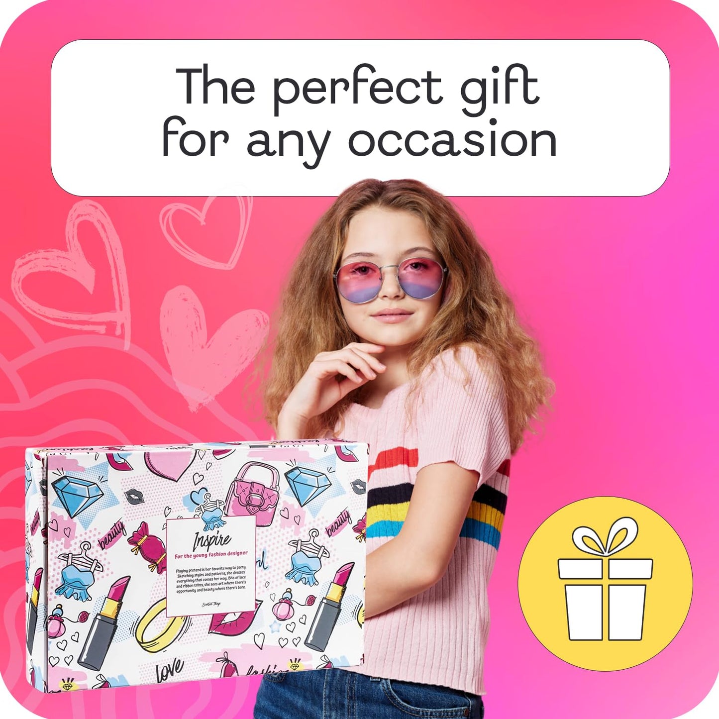 SCENTED THINGS Inspire Teen Perfume Gift Set, Perfume for Kids, Girls 10-12, & Teenage, Teens Body Spray Mist, Girl Fashion Collection 3 Mannequin-Shaped Perfumes Bottles
