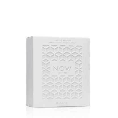 Lattafa Rave Now White Eau de Parfum Spray for Unisex, 3.4 Ounce