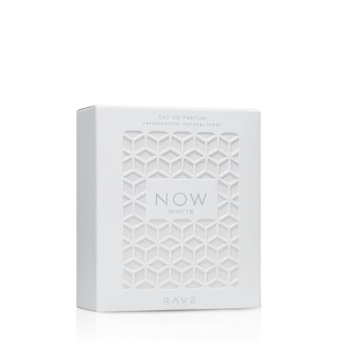 Lattafa Rave Now White Eau de Parfum Spray for Unisex, 3.4 Ounce