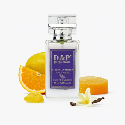 D&P Perfumum S1 Elegant Purple – Orange, Lemon, Bergamot, Amber Fruit Citrus Scents 1.86 Oz (Spray 55ml)- Inspired by Erb.a Pura- Unisex Eau de Parfum - Vegan- Long Lasting Fragrance -Daytime Wear