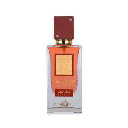 Lattafa Ana Abiyedh Scarlet – Fruity, Floral, Spicy, Sweet – Eau de Parfum Spray Long-Lasting Fragrance for Unisex, 2.0 Ounce / 60 ml