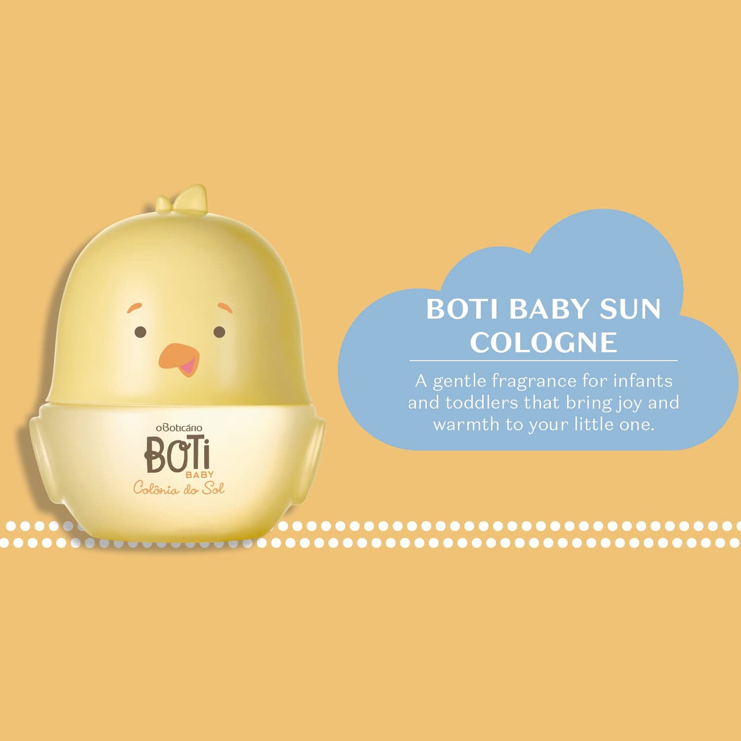 O Boticário Boti Baby Sun Cologne, Relaxing Lavender Baby Perfume Fragrance Spray, 3.3 Ounce