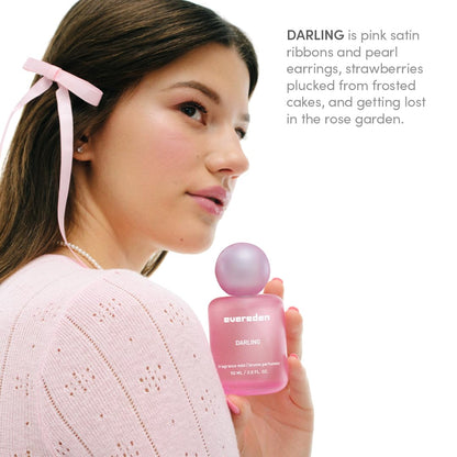 Evereden Fragrance Hair and Body Mist - Darling: Clean and Vegan Collectible Hair and Body Spray for Teen Girls - Amplify Your Self Expression with Iconic Scents in Aesthetic Bottles
