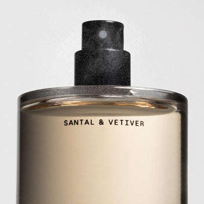 Salt & Stone Body Mist, Santal & Vetiver Scent, Skincare Infused Perfume Hair & Body Spray for Women and Men, Hydrating Fragrance with Glycerin and Red Algae, Vegan, Cruelty Free, 3.4 fl oz