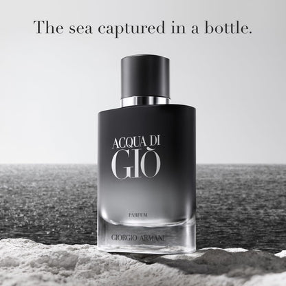 Armani Beauty - Acqua di Giò - Parfum - Cologne for Men - Fresh & Woody Men’s Fragrance - Bergamot, Ginger, Marine, Geranium, Rosemary, Clary Sage, Patchouli, Incense Notes - 1.0 Fl Oz