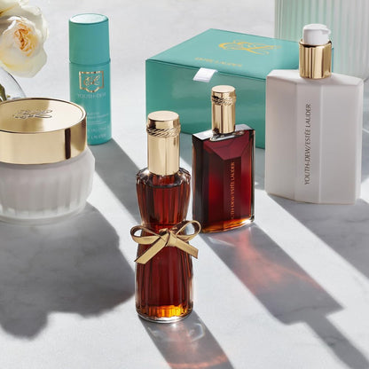 Estée Lauder Youth-Dew Indulgent Duo Fragrance Gift Set | 2-Piece Set with Full-Size Eau de Parfum Spray 2.25 Fl Oz and Travel-Size Body Satinée 3.4 Ounce | Perfumes for Women