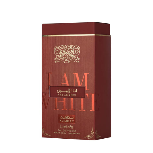 Lattafa Ana Abiyedh Scarlet – Fruity, Floral, Spicy, Sweet – Eau de Parfum Spray Long-Lasting Fragrance for Unisex, 2.0 Ounce / 60 ml