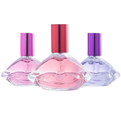 SCENTED THINGS Angel Face Perfume Set for Teen Girls, Body Spray Perfume for Kids, Girls 10-12 & Teenage, Fashion Collection Girl Gift Set, 3 Kissing Lips-Shaped Perfumes