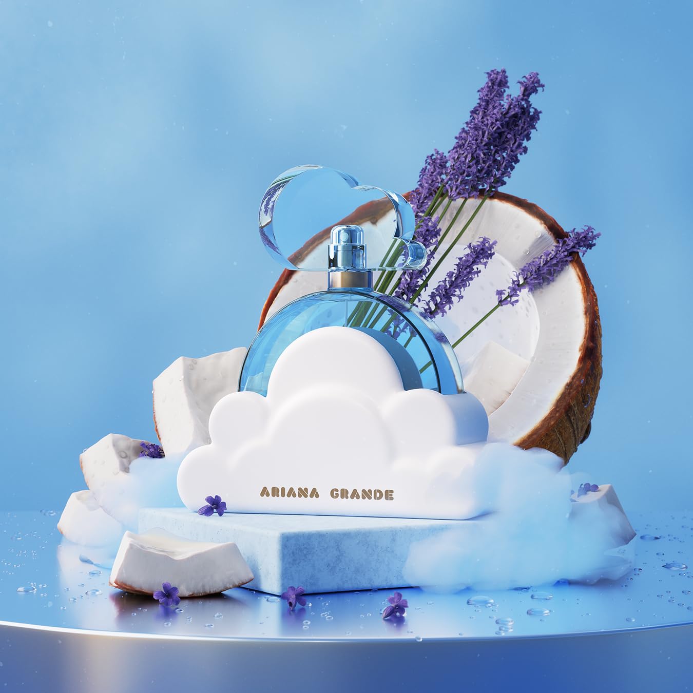 Ariana Grande Cloud Eau de Parfum, Gourmand Fragrance , Notes of Lavender, Coconut, Vanilla, Pear, Women's Perfume