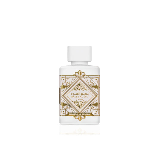 Lattafa Bade'e Al Oud Honor & Glory - Fruity, Vanilla, Warm Spicy, Woody - Eau de Parfum Long-Lasting Fragrance for Unisex, 3.40 Ounce / 100 ml