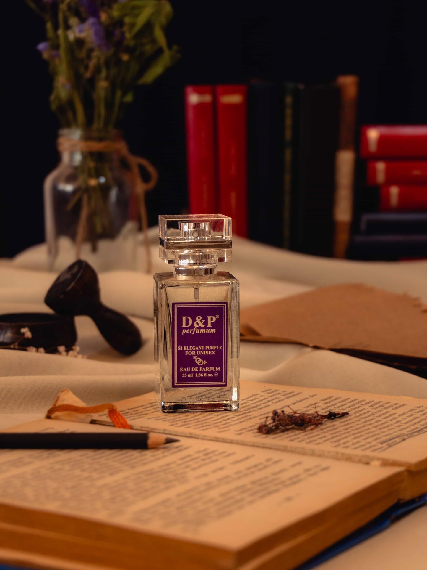 D&P Perfumum S1 Elegant Purple – Orange, Lemon, Bergamot, Amber Fruit Citrus Scents 1.86 Oz (Spray 55ml)- Inspired by Erb.a Pura- Unisex Eau de Parfum - Vegan- Long Lasting Fragrance -Daytime Wear
