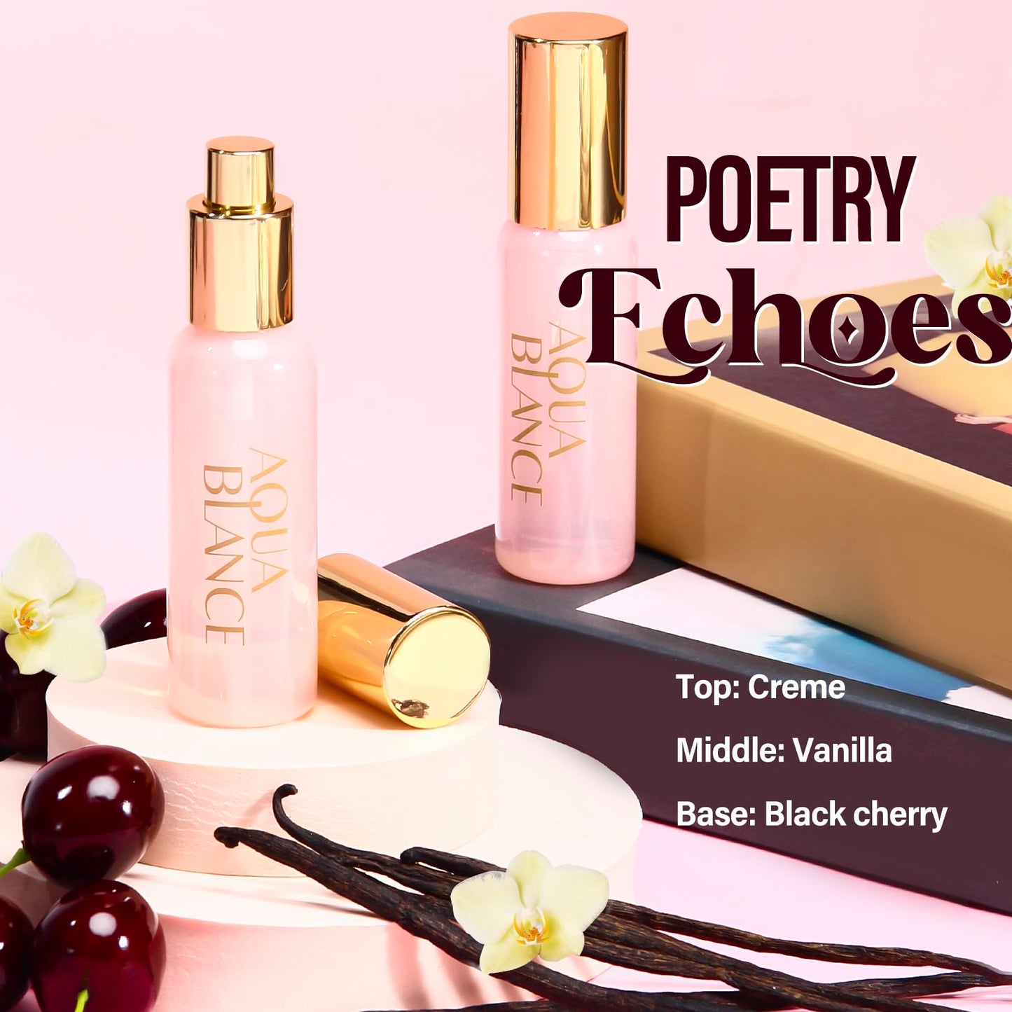 AQUA BLANCE Body Spray for Women, Body Fragrance Mist Gift Set, 3-Pack, Each 60ml/2.1 FlOz, Travel Size Three Scents, Womens Body Spray