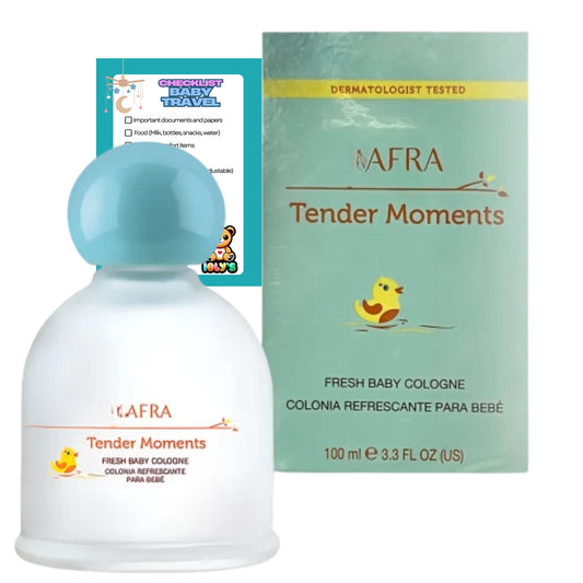 Ioly's Jjafra Tender Moments Baby Cologne for boys, girls Jjafra baby perfume for newborn Alcohol FREE Paraben Colonia para bebe recien nacido kids Perfume para bebe toddler colonia para niños PK 1