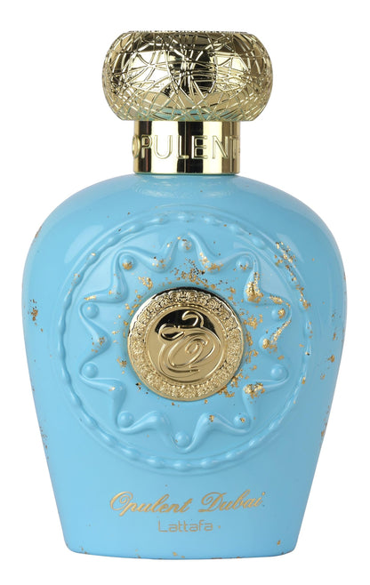 Lattafa Opulent Dubai - Citrus, Fruity, Floral, Woody - Eau de Parfum Long-Lasting Fragrance for Unisex, 3.4 Ounce / 100 ml