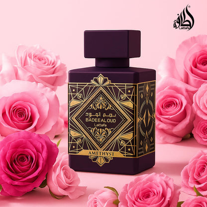 Lattafa Bade'e Al Oud Amethyst for Unisex Eau de Parfum Spray, 3.4 Ounce / 100 Ml