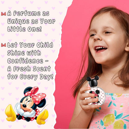 Minnie Mouse, Disney, Fragrance, for Kids, Eau de Toilette, EDT, 3.4oz, 100ml, Perfume, Spray, Made in Spain, by Air Val International