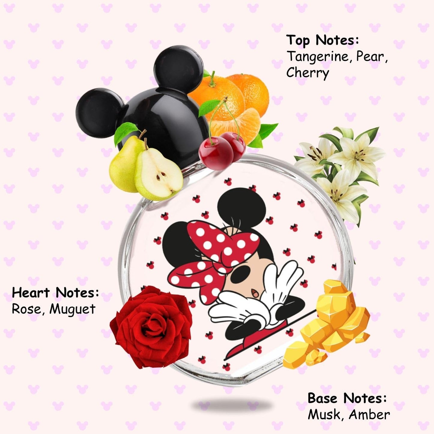 Minnie Mouse, Disney, Fragrance, for Kids, Eau de Toilette, EDT, 3.4oz, 100ml, Perfume, Spray, Made in Spain, by Air Val International
