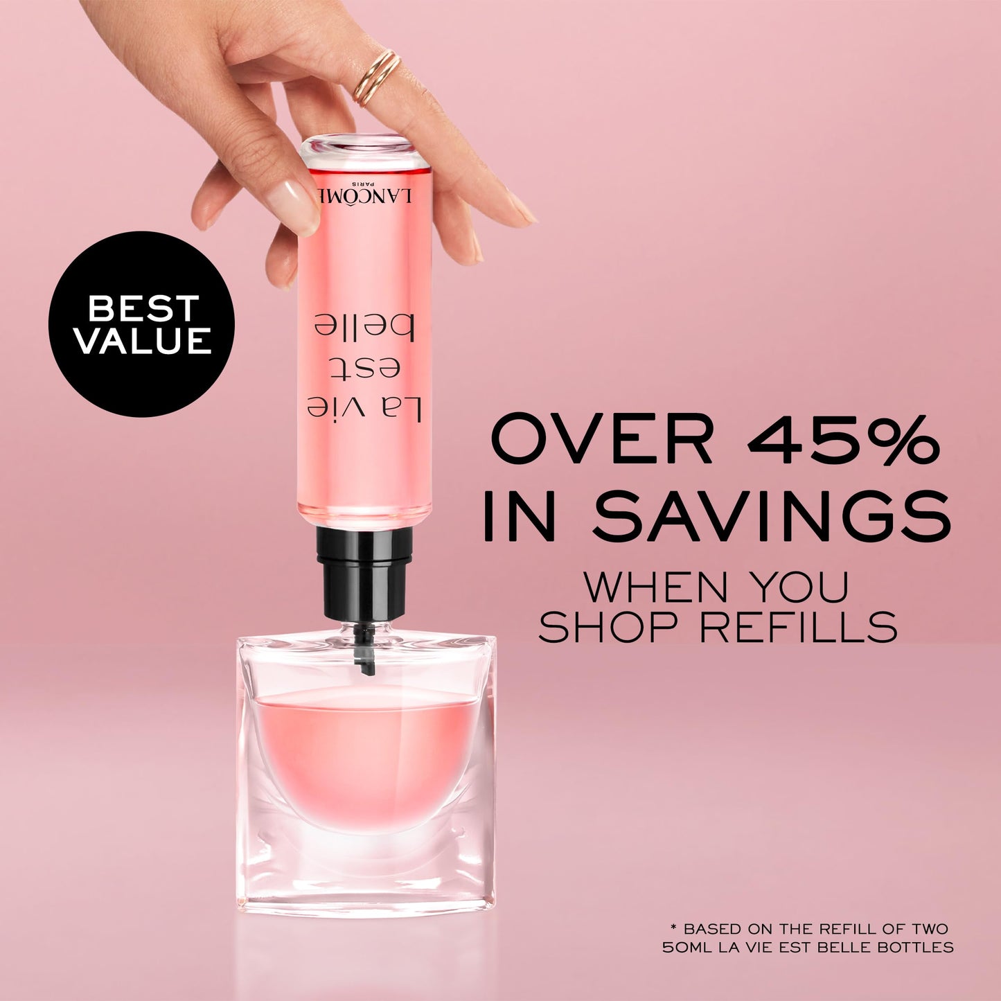 Lancôme La Vie Est Belle Eau de Parfum - Long Lasting Fragrance with Notes of Iris, Earthy Patchouli, Warm Vanilla & Spun Sugar - Floral & Sweet Women's Perfume, 1 Fl Oz