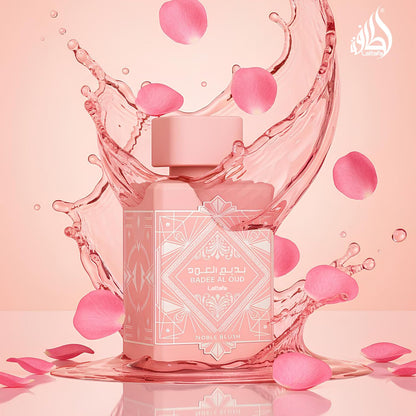 Lattafa Bade'e Al Oud Noble Blush for Unisex Eau de parfum Spray, 3.4 Ounce / 100 Ml