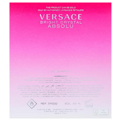 Versace Bright Crystal Absolu for Women 3.0 oz Eau de Parfum Spray