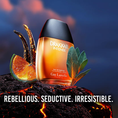 Guy Laroche Drakkar Intense - Seductive & irresistible Eau de Parfum - Ambery fougere fragrance - Long Lasting Mens Cologne - Perfume for Men, 3.4 Fl Oz