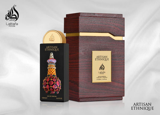 Lattafa Pride Artisan Ethnique for Unisex Eau de Parfum Spray, 3.4 Ounce / 100 ml