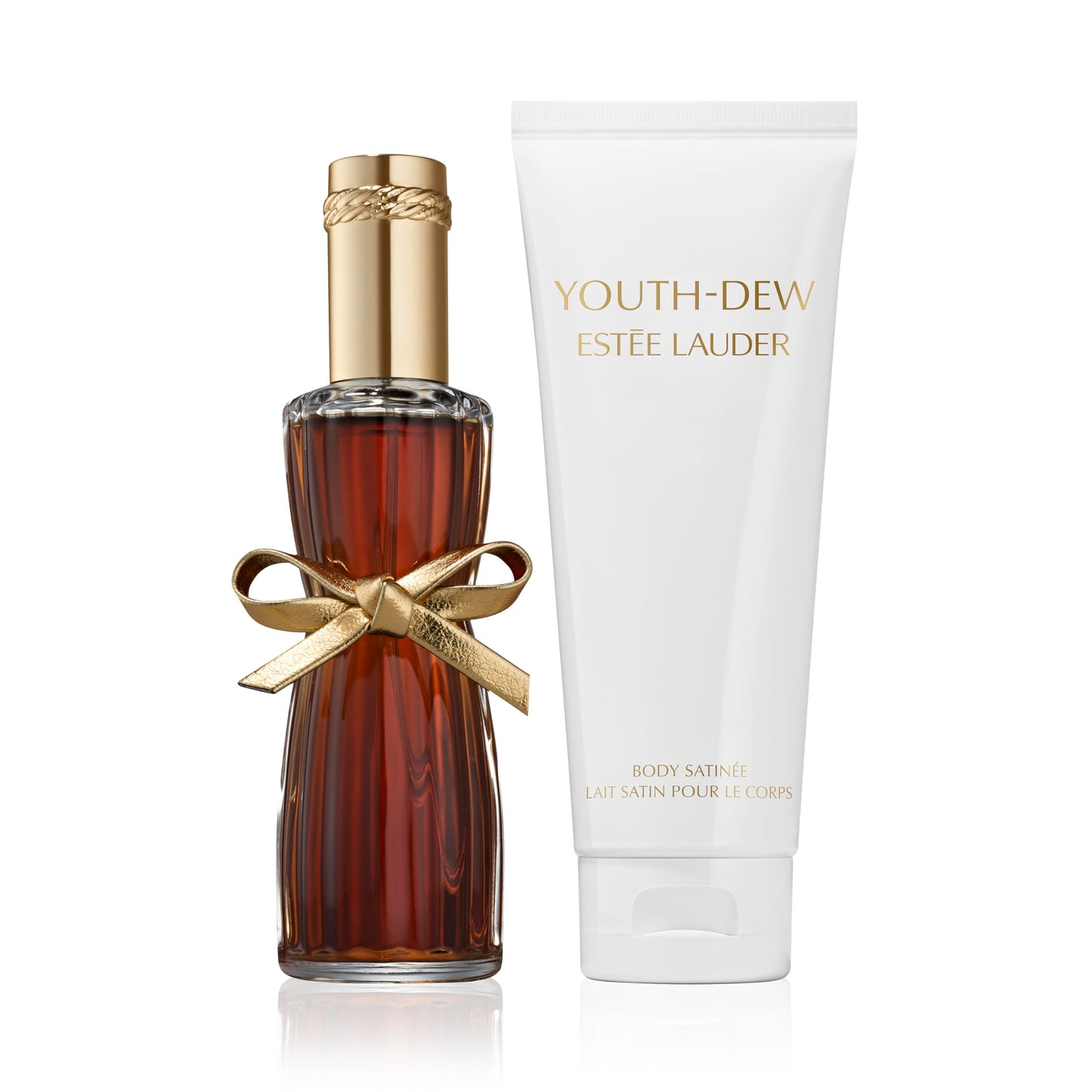 Estée Lauder Youth-Dew Indulgent Duo Fragrance Gift Set | 2-Piece Set with Full-Size Eau de Parfum Spray 2.25 Fl Oz and Travel-Size Body Satinée 3.4 Ounce | Perfumes for Women
