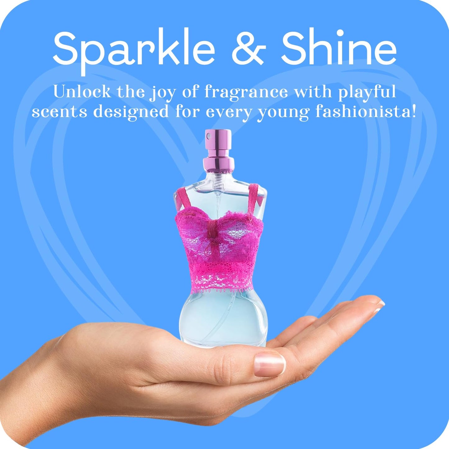 SCENTED THINGS Inspire Teen Perfume Gift Set, Perfume for Kids, Girls 10-12, & Teenage, Teens Body Spray Mist, Girl Fashion Collection 3 Mannequin-Shaped Perfumes Bottles