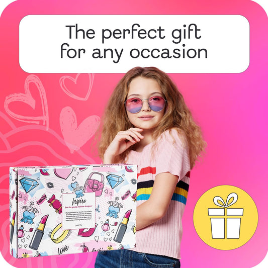 SCENTED THINGS Inspire Teen Perfume Gift Set, Perfume for Kids, Girls 10-12, & Teenage, Teens Body Spray Mist, Girl Fashion Collection 3 Mannequin-Shaped Perfumes Bottles