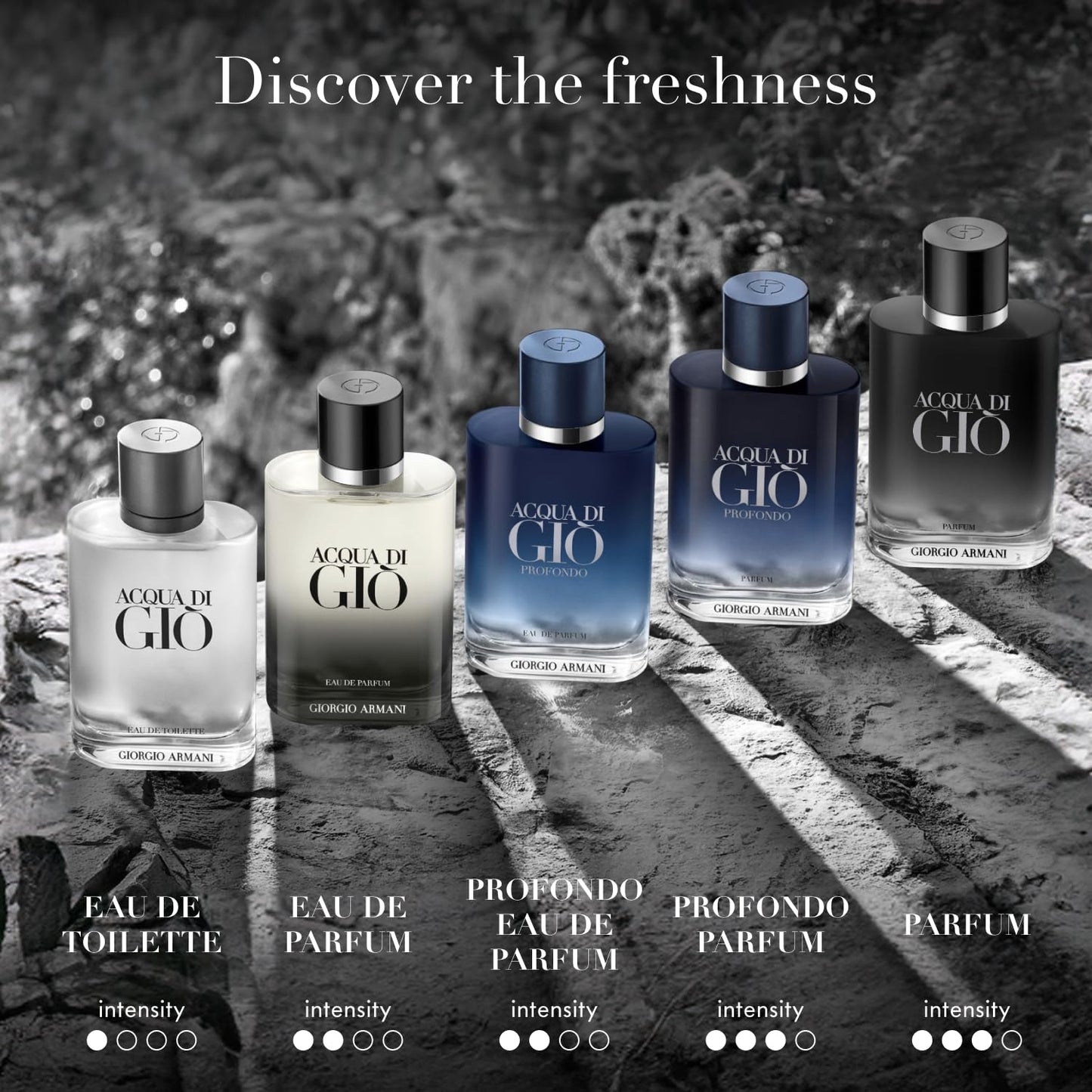 Armani Beauty - Acqua di Giò - Parfum - Cologne for Men - Fresh & Woody Men’s Fragrance - Bergamot, Ginger, Marine, Geranium, Rosemary, Clary Sage, Patchouli, Incense Notes - 1.0 Fl Oz
