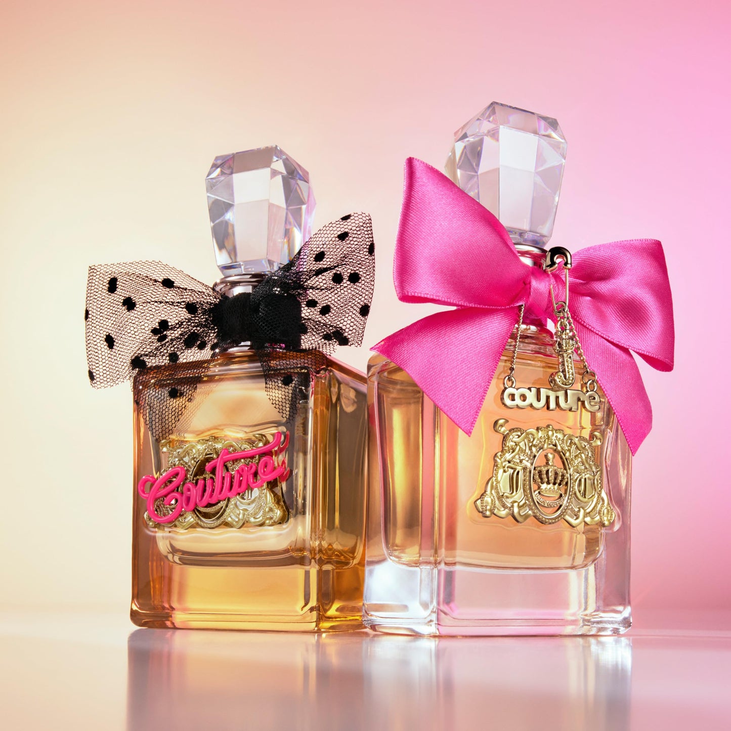 Juicy Couture Viva La Juicy and Viva La Juicy Gold Couture 2-Piece Mini Fragrance Gift Set, Travel Size Perfumes for Women, Amber Gourmand EDP Spray, 0.17 fl oz