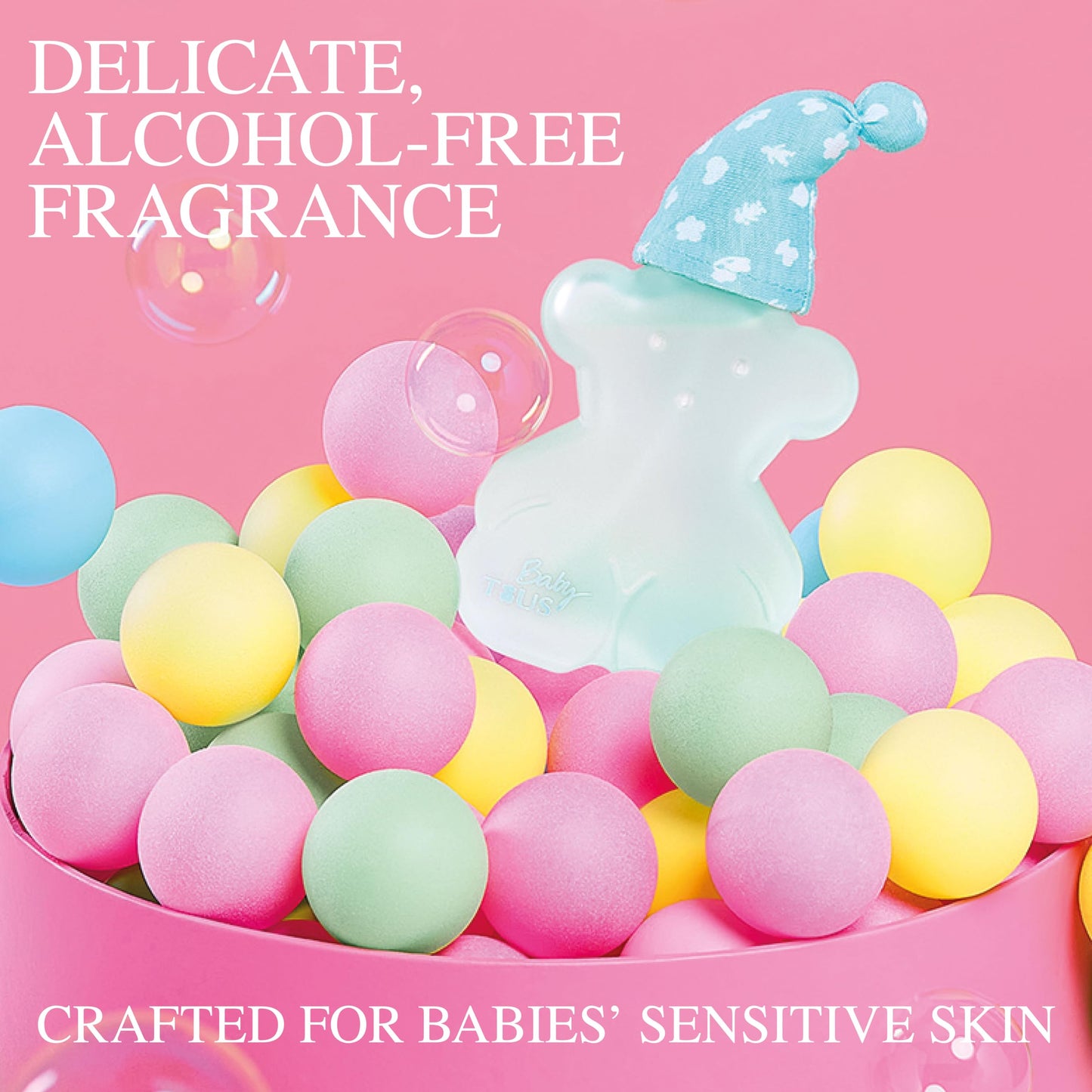 TOUS Baby Cologne for Boys and Girls, Alcohol Free, Gentle Perfume, Safe for Babies. Citrusy Floral Unisex Fragrance, Perfect for Delicate Skin, Ideal Baby Gift, 3.4 fl. oz.