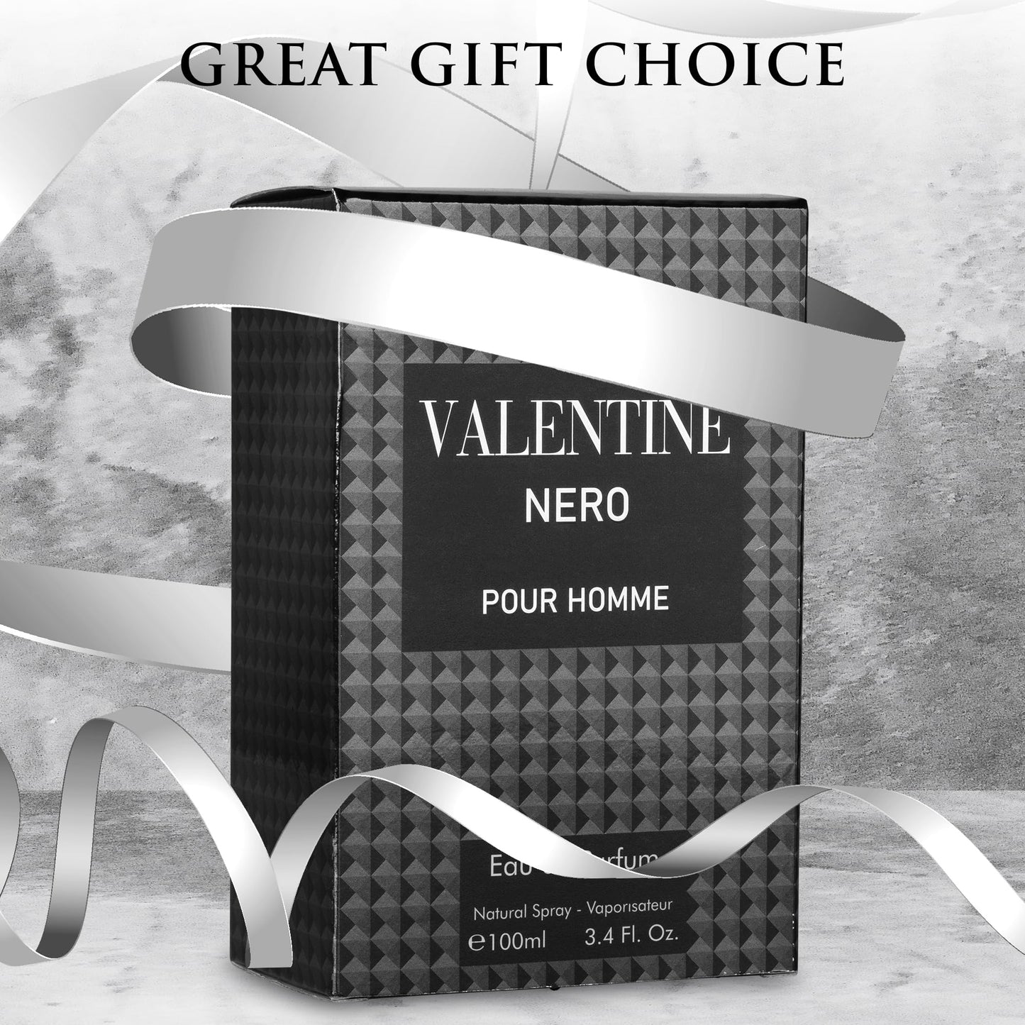 URBAN COLLECTION Valentine Nero for Men - Woody Aromatic Fragrance with Floral and Mineral Notes - Masculine Scent - 100ml