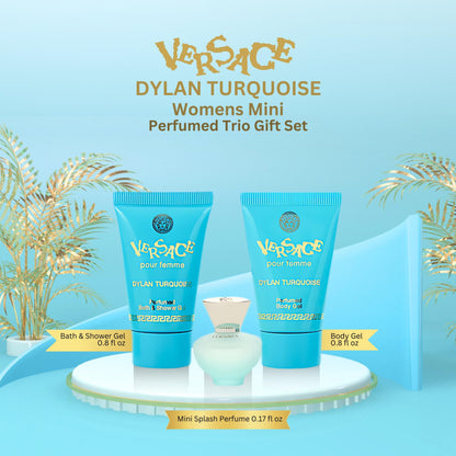 Versace Dylan Turquoise Womens Mini Perfume Trio Gift Set