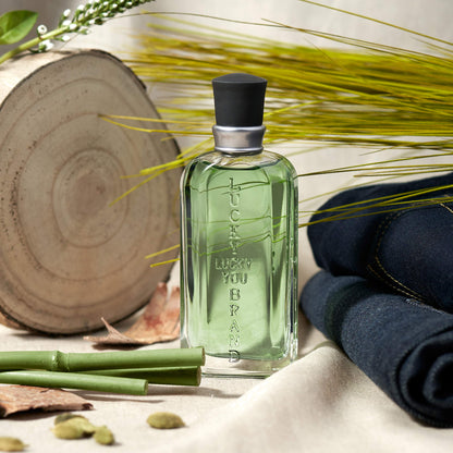 Lucky Brand Lucky You Cologne Spray for Men, Day or Night Casual Scent with Bamboo Stem Fragrance Notes, 3.4 Fl Oz