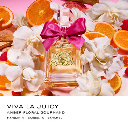 Juicy Couture Viva La Juicy Eau De Parfum, Women's Perfume with Notes of Mandarin, Gardenia & Caramel, Floral & Sweet, EDP Spray, 1.0 fl oz